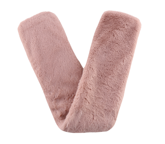 Blush Faux Bunny Fur, Body Warming Long Hot Water Bottle