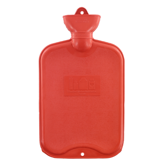 2 Litre Plain Sides Rubber Hot Water Bottle From The Hot Water Bottle Co.