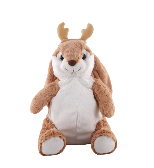 Wyn The Winter Bunny, Large Heatie With Microwaveable Silica Bead Pillow Insert