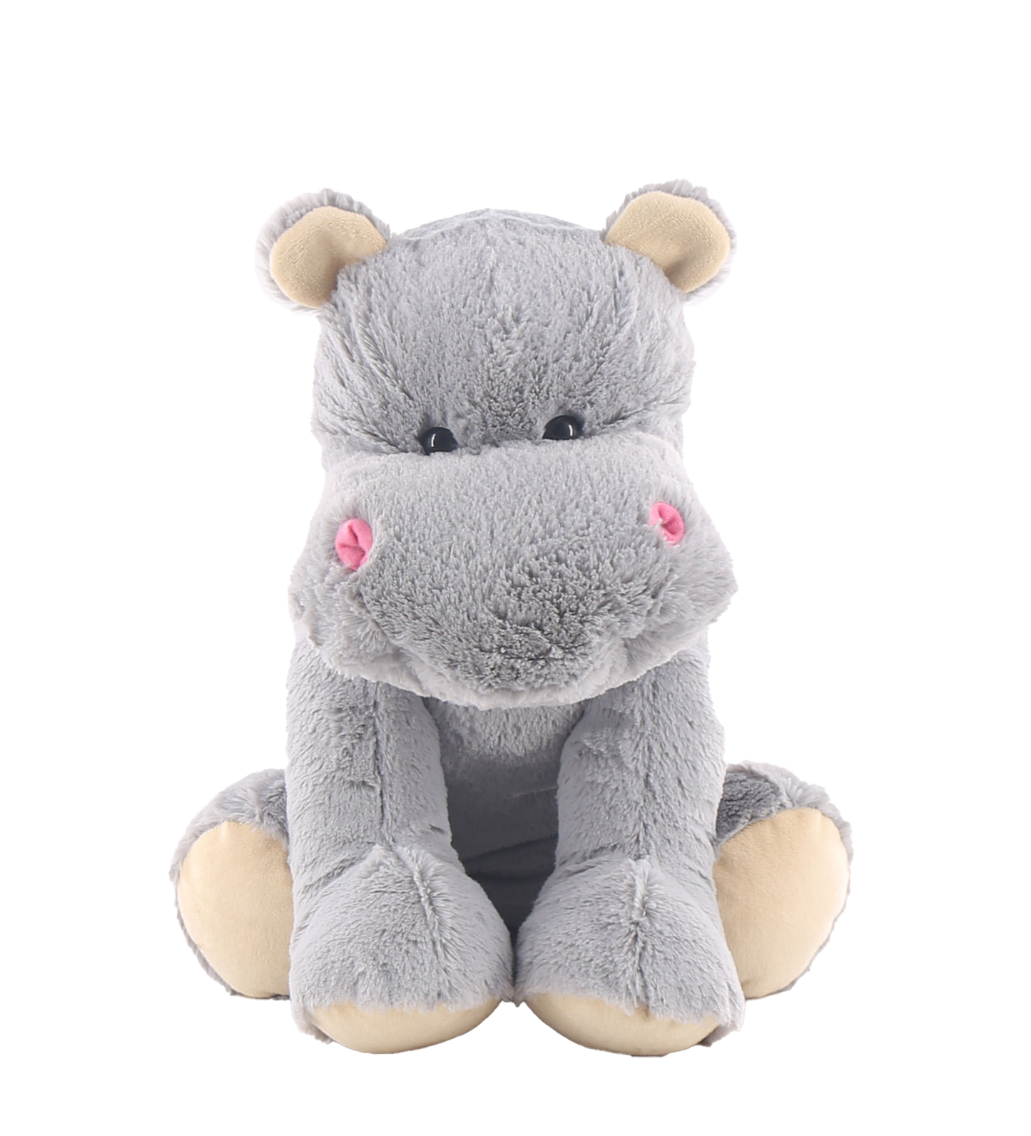 Heni The Hippo, Large Heatie With Microwaveable Silica Bead Pillow Insert