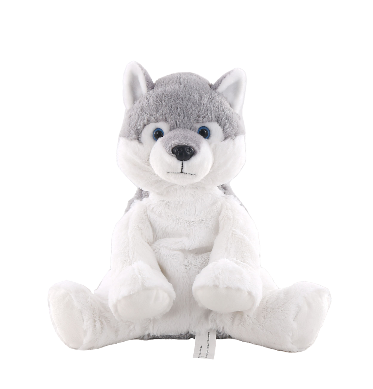 Hugo The Huskey, Large Heatie With Microwaveable Silica Bead Pillow Insert