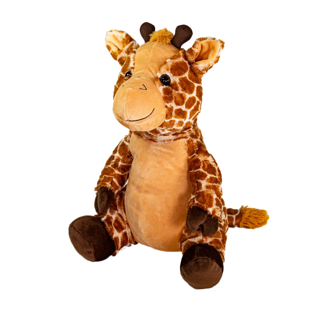 Geri The Giraffe, Medium Heatie With Microwaveable Silica Bead Pillow Insert