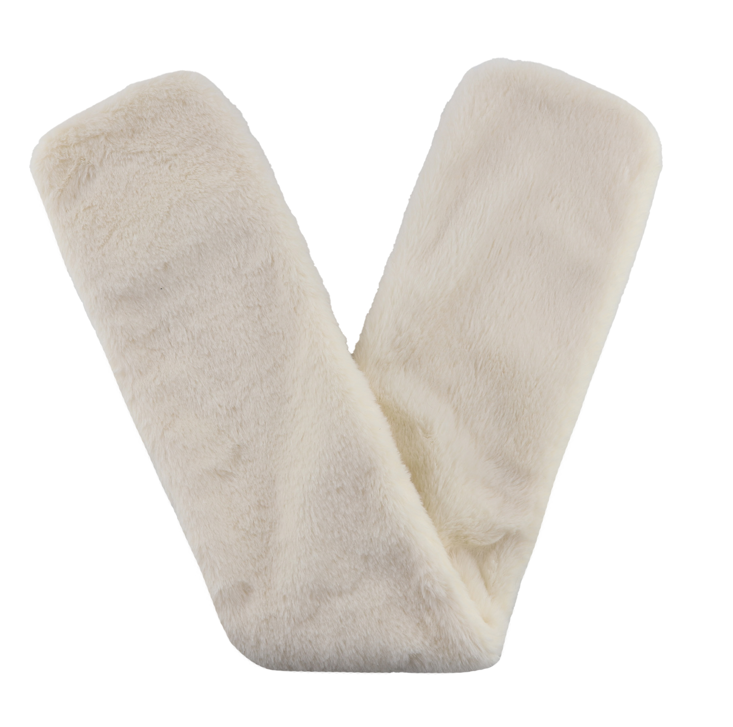 Cream Faux Bunny Fur, Body Warming Long Hot Water Bottle