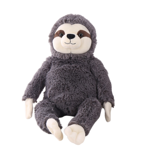 Grayson The Sloth, Medium Heatie With Microwaveable Silica Bead Pillow Insert